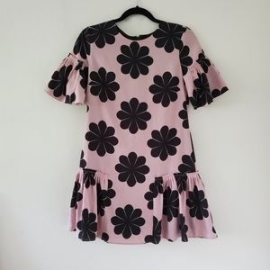 Ann Taylor Mod Flower Power Shift Dress Size 2